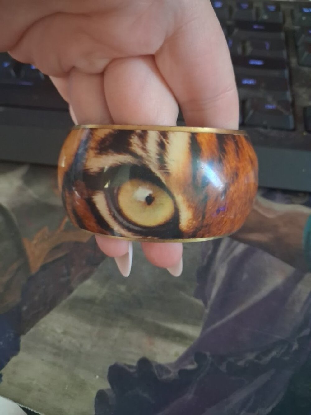 Large Tiger bangle bracelet